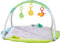HABA 304778 - Spieltrainer Kuschelnest, mit weicher Spieldecke, höhenverstellbaren Spielbögen mit 3 Greiflingen inklusive akustischer und optischer Effekte, von Geburt an geeignet