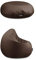 BuBiBag Beanbag Sitzkissen für Kinder & Erwachsene | Bodenkissen in 32 Farben & 3 Größen | Sitzsack für Indoor Outdoor | Wasser- & schmutzabweisend Material (Braun-Erwachsene XXL)