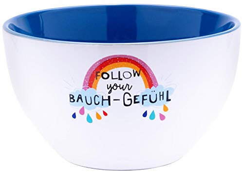 Schale Regenbogen Follow your Bauch-Gefühl, Blau