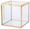 Mini recipiente de terrario geométrico de vidrio, moderno maceta de mesa, repisas de ventana, estantes de bricolaje, caja central, regalo para planta de aire suculenta, jardín de hadas en miniatura, o