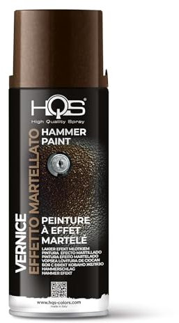 HQS Bombe aérosol de peinture Martelé, Marron