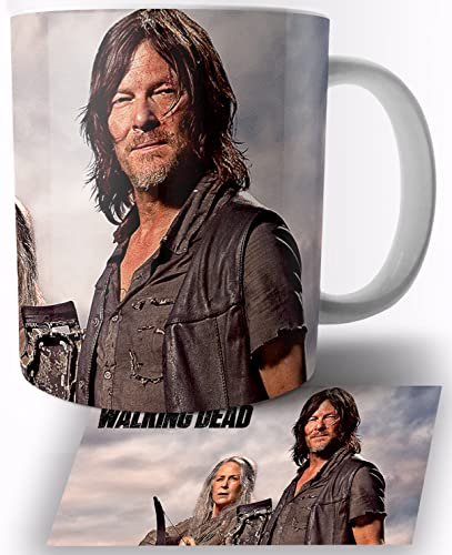 The Walking Dead Melissa McBride Carol Norman Reedus Daryl B Keramik Becher 325ml Tasse Mug