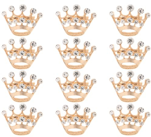 BESPORTBLE Herrengürtel Krone König Strass Knöpfe Silber Pin für - Kronenstift für ? Erzeugt Kristallbrosche () 12Pcs Kronennadeln Für Sch?rpe Brosche Schleife Haarschmuck