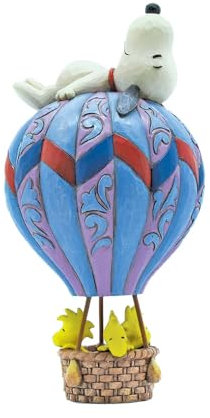 Snoopy liegend auf Heißluftballo