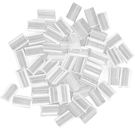 100 Stück Haarverlängerung Granulat für Extensions, Bondings Ersatzbonding, Nail Shaped Fusion Glue Pack White Clear Hair Fusion U Glue Tips Rebond Granula