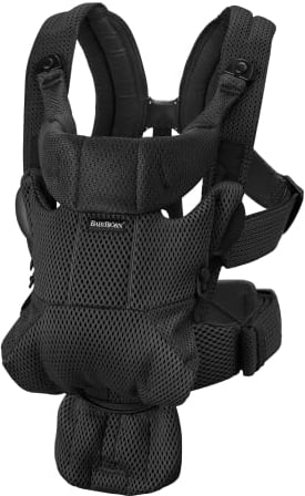 BabyBjörn Babytrage Move, 3D-Netzstoff, Schwarz, Polyester