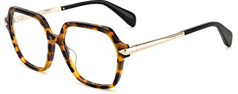 Rag&Bone Rnb3052/g 581/16 HAVANA BLCK Eyewear Women's Acetate, Standard, 55