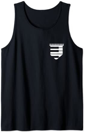 Cute Piano Music Piano Tie Keyboard Player Musician Tank Top