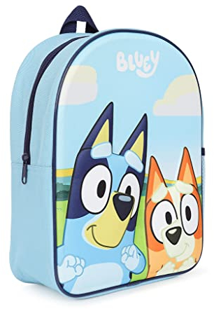 Bluey & Bingo Mochila para niños, mochila escolar, mochila azul, azul