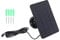 Chargeur de Batterie de Panneau Solaire 10W Caméra Micro USB Panneau Solaire Faible Consommation D'énergie Surveillance de sécurité pour les Appareils (Noir)