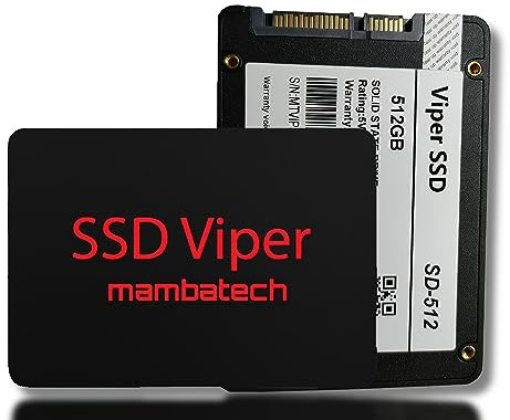 mambatech Viper SSD 512 GB con tecnologia SATA III e NAND 3D fino a 560 MB/s Velocità