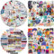 218Pcs Music Stickers Musical Note Vinyl Waterproof Stickers Aesthetic Trendy Musical Instrument Decals for Kids, Adults Guitar Waterbottle Laptop Phone Skateboard Luggage Helmet Décor