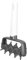 Dough Hole Maker, Versatile Pizza Dough Roller, Offset ABS Spikes Prevent Bubbles for Home Pastry Cakes (Grey)