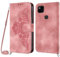 Netany Handykette Hülle für Google Pixel 4A, Handyhülle für Google 4A Hülle mit Kette Klappbar, PU Leder Necklace Klapphülle und Umhängeband Lanyard Flip Stoßfest Schutzhülle mit Band (Rosa)
