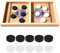 HSIXHAF Sling Puck Game - Jeu de Société Hockey Party Catapult - Jouets de Jeu de Société Hockey - Ensemble de Plateau Portable - Bon pour Les Cadeaux, 10 pièces d'échecs