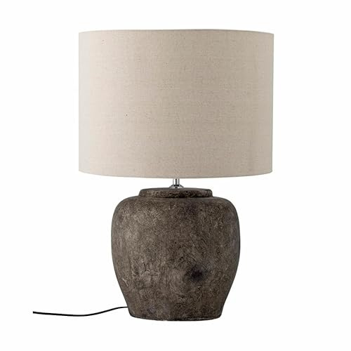 Isabelle Tischlampe, Grau, Steingut