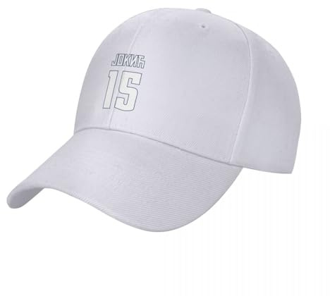 CIZIEOE Baseball Kappe Nikola Jokic Denver 15 serbisch kyrillisch weiß Baseball Kappe Icon Gentleman Hut Hut Für Männer Frauen Geschenk