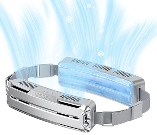 shjxi Waist Fan | Portable Adjustable Belt Fan | Hands-Wearable Body Fan, Portable Waist Fan With Adjustable Belt For Outdoors, Farm, Travel