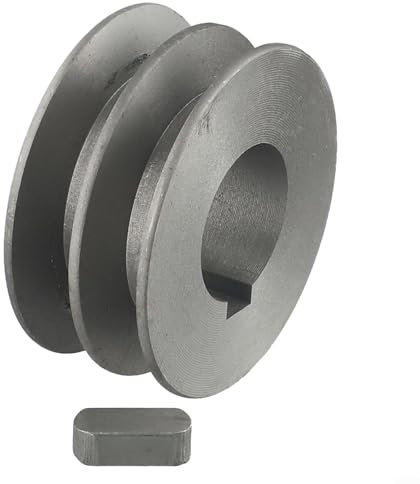 ZAMETTER Riemenscheibe Aus Gusseisen Mit Doppelter Rille A Typ V-Riemenscheibe, Motorrolle Mit Doppelrille Gusseisen-Material(64x30x28mm)