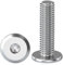 Drenky Vis à Tête Cylindrique Hexagonale M8 X 30 mm - 10 Pièces Boulons en Acier Inoxydable A2 V2A - Vis à Tête Plate Avec Six Pans Creux