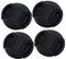 PHENOFICE 4pcs Center Pinch Lens Cover Camera Lens Protectors for Scratch and Dust Prevention for Photography Enthusiasts and Outdoor Use