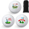 Threan 3er Pack Happy Birthday Golfbälle Geschenke Set lustige Golfbälle Geburtstag Golfbälle Geschenke für Golfspieler Eine Einheit in Standardgröße(Geburtstag)