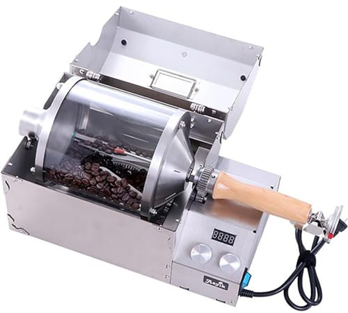 XNXYSMKJ Kaffeeröster, 1200 W, temperaturregulierbare elektrische Kaffeebohnenröstmaschine für den Einsatz in Cafés