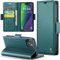Phernykas for iPhone 15 Plus Wallet Case with Card Holder, Kickstand RFID Blocking Magnetic Closure Shockproof Protective PU Leather Case for iPhone 15 Plus Flip Case Wallet - Green