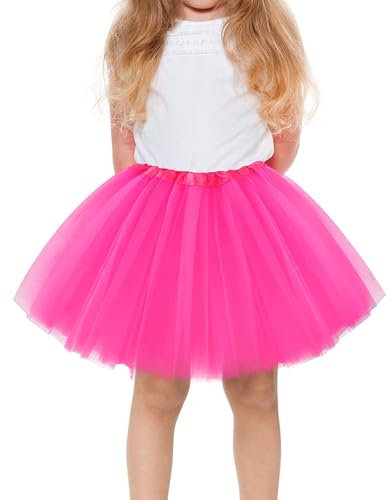 TPZORJX Jupe Femmes Robe année 80 Vetement Fluo Robe Annee 80 Deguisement Annee 80 Femme Accessoire - Rose Rouge