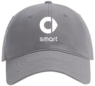 ZGNBKLS Basecap Herren für Smart, Einstellbare Baseball Cap Freien Alle Jahreszeiten Auto Baseball Cap,Grey
