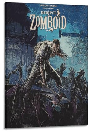 GBHEVEWV Zombie Destruction Project Game Poster Poster Decorative Painting Canvas Wall Posters And Art Picture Print Modern Family Bedroom Decor Posters 16x24inch(40x60cm)