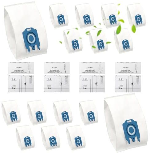 mumisuto Sacchetto Aspirapolvere Compatibile con Miele GN, per Aspirapolvere Miele Complete C1 C2 C3, 3D Efficiency Sacchetto Polvere con 3/4 Filtro di Protezione Motore 3/4 Filtro di Scarico (16)