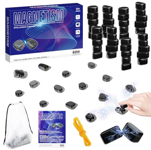 Magnetisches Schachspiel,Tragbares Magnetisches Schachspiel,Tragbares Schach Magnetisch Magnetisches Spiel für Erwachsene Partyzubehör für Familientreffen (40B)