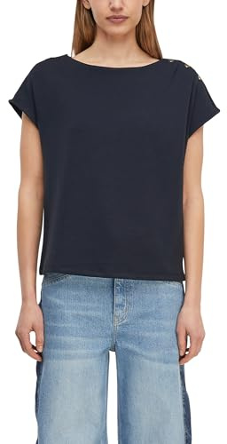 Comma Weiches T-Shirt mit Faltendetail