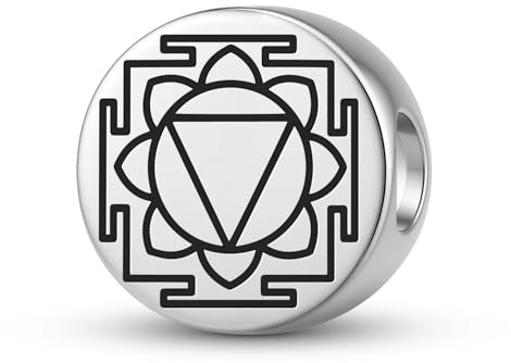Yantra-Tara-Yantra-Anhänger aus 925er-Sterlingsilber, Totem-Symbol-Anhänger, Charm-Emblem, spirituelles Siegel, Schmuck, Halskette, passend für Original-Armband-Schmuck