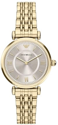 Emporio Armani Damen 32MM Goldfarbene Edelstahl Uhr, AR11766