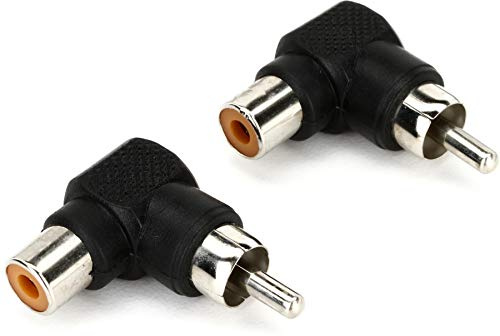HosaTech GRA-259 RCA till RCA rätvinkliga adaptrar (paket med 2)