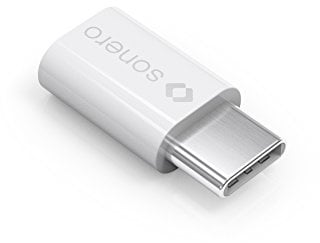 Sonero X-UA112 USB-Adapter (USB-C Stecker auf Micro USB-Buchse) weiß