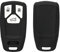 kwmobile Key Cover Compatible with Audi 3 Button Car Key Smart Key (only Keyless Go) - Soft Silicone Car Key Fob Holder Protector Case - Black Matte