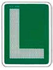 Placa L V13 Homologada Conductor novel COCHE