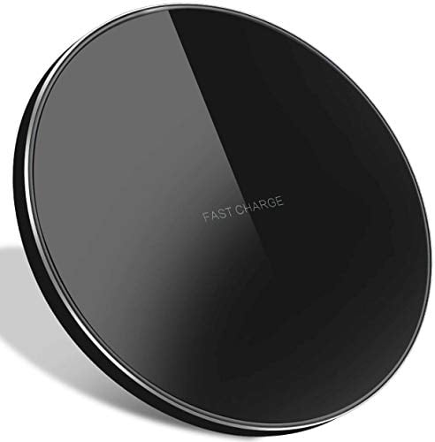 Maxsima - Wireless Charging Pad, Wireless Charger Dock 5W/7.5W/10W Qi Fast Charge Compatible with iPhone 11/11 Pro/11 Pro Max/Xs/Xs Max/XR/X/8/8+, Samsung Galaxy S10/S10+/Note 10
