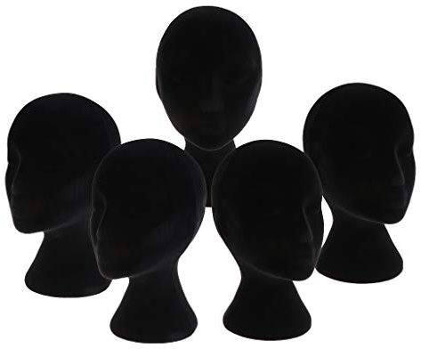 5x Polistirolo Femminile Manichino Testa Modelli Espositore Parrucche Porta Cappello