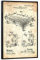 artboxONE Poster mit schwarzem Rahmen 75x50 cm Sport Billardtisch Patent (Antik) - Bild Billard