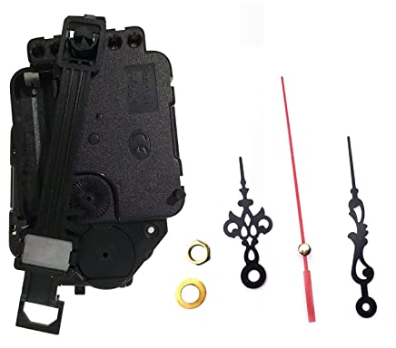 VIFERR Pendeluhrwerk, Quarz-Pendeluhrwerk Ersatz DIY Wanduhr Uhrwerk Pendeluhrmechanismus Batteriebetrieben Heim Uhr Uhrwerk Ersatzteile