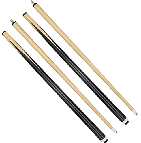 VANLAN Billard House Queue Sticks Pool Queues 2-teilig 122,9 cm Billardspitzen 13 mm Hausbar Billard Queue Sticks Hartholz Queues Set von 2 (121,9 cm Set von 2)