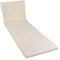 GHIOCUSCINI | Cuscino per Lettino Mare, Colore ECRU' in Tessuto Cotone/Poliestere, Sfoderabile, 52 + 130 x 57 cm, Alto 4 cm, Made in Italy