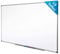 KARAT Tableau blanc magnétique - Surface laquée et aimantée - cadre en aluminium - Panneau affichage mural pour Bureau Usine Centre commercial - Avec Porte-marqueur (Fixation murale 80x110 cm)