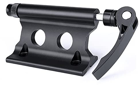 ZhuiKun Fahrrad-Gabelhalterung mit Schnellspanner Aluminiumlegierung Fahrrad Vorderradgabel Fester Clip für LKW und Anhänger - Schwarz