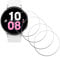 iDaPro Protector de pantalla para Samsung Galaxy Watch 6 40 mm/Watch 5 40 mm Smartwatch [4 unidades] Watch5 Watch6 vidrio templado antiarañazos sin burbujas, fácil instalación