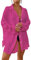 Bsubseach Frauen Button Down Strand Shirt Cover Up für Bademode Bluse Tops Rose Rot